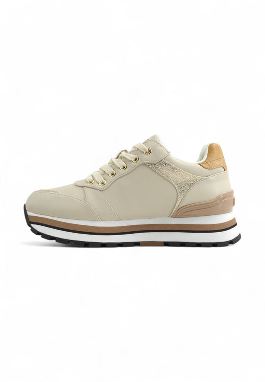 ALVIERO MARTINI 1° CLASSE Running Retro Geo Sneaker Donna Nude 1017300E