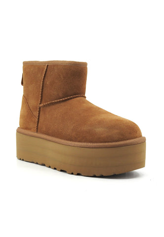 UGG Classic Mini Stivaletto Pelo Donna Chestnut W1134991