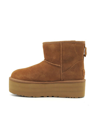 UGG Classic Mini Stivaletto Pelo Donna Chestnut W1134991