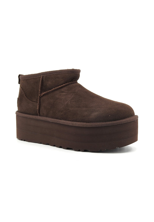 UGG Classic Ultra Mini Stivaletto Pelo Donna Burnt Cedar 1135092-BCDR-AI25