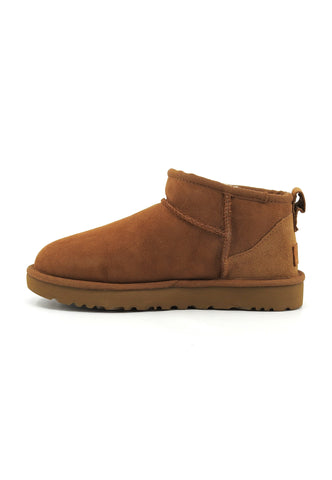 UGG Classic Ultra Mini Stivaletto Pelo Donna Chestnut 1116109-CHE-AI25