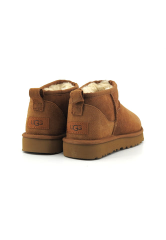 UGG Classic Ultra Mini Stivaletto Pelo Donna Chestnut 1116109-CHE-AI25