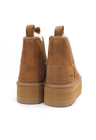 UGG Neumel Stivaletto Pelo Platform Donna Chestnut 1134526-CHE-AI25