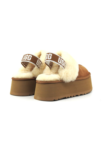 UGG Funkette Ciabatta Pelo Donna Chestnut 1113474