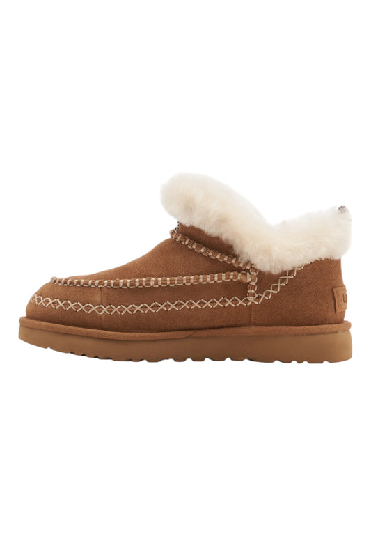 UGG Classic Ultra Mini Alpine Stivaletto Pelo Chestnut 1158224