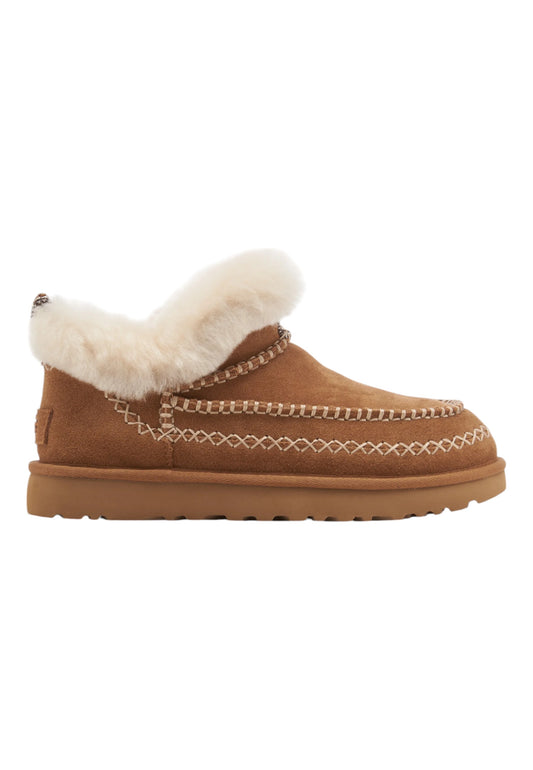 UGG Classic Ultra Mini Alpine Stivaletto Pelo Chestnut 1158224