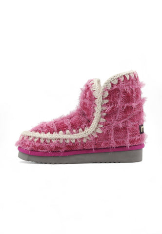 MOU Eskimo 18 Textile Wool Stivaletto Donna Rosa MU.FW101120K