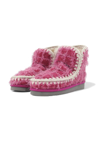 MOU Eskimo 18 Textile Wool Stivaletto Donna Rosa MU.FW101120K