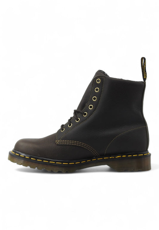 DR. MARTENS Anfibio Lacci Pelo Interno Grizzly Stivaletto Uomo Marrone 1460-31873538