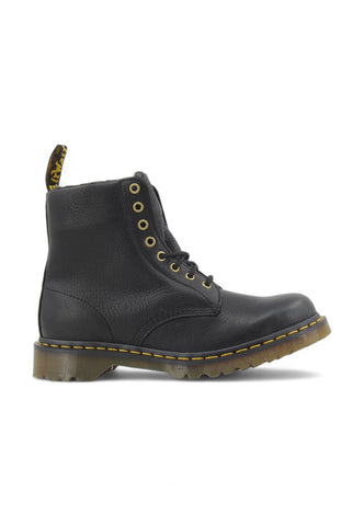 DR.MARTENS Anfibio Lthr Lacci Grizzly Pelo Stivaletto Uomo Nero 1460-WL-31873001