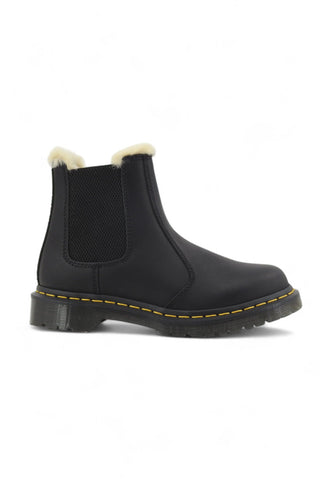 DR.MARTENS Polacco Lthr Elastico Pelo Stivaletto Donna Nero 2976-LEONORE-21045001