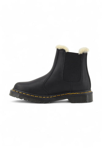 DR.MARTENS Polacco Lthr Elastico Pelo Stivaletto Donna Nero 2976-LEONORE-21045001