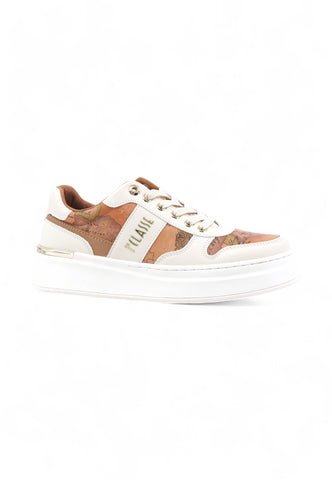 ALVIERO MARTINI Sneakers Lthr Retro Lamé Sneakers Donna Bianco 19710289