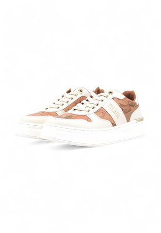 ALVIERO MARTINI Sneakers Lthr Retro Lamé Sneakers Donna Bianco 19710289