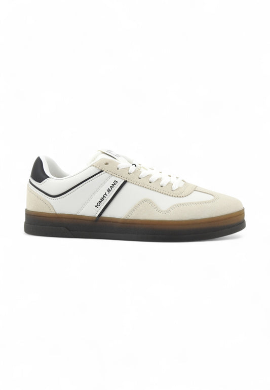 TOMMY HILFIGER Sneaker Lthr Suede Suola Sneaker Uomo Bianco EM0EM01524BDS-PE25