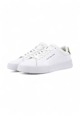 TOMMY HILFIGER Sneaker Lthr Sneaker Uomo Bianco FM0FM053670LC-PE25