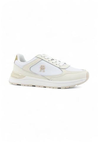 TOMMY HILFIGER Sneaker Lthr Multicolore Sneaker Donna Bianco FW0FW083250K4-PE25