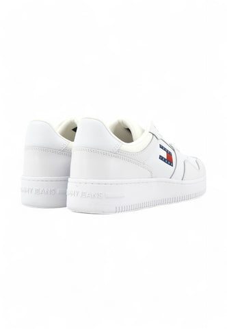 TOMMY HILFIGER Sneaker Lthr Logo Sneaker Uomo Bianco EM0EM01395YBR-PE25