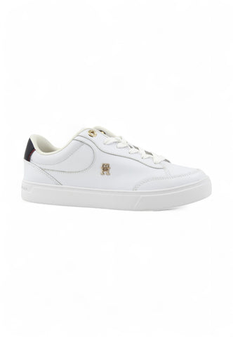 TOMMY HILFIGER Sneaker Lthr Logo Sneaker Donna Bianco FW0FW08579YBS-PE25