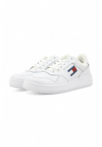 TOMMY HILFIGER Sneaker Lthr Logo Sneaker Donna Bianco EN0EN02505YBS-PE25