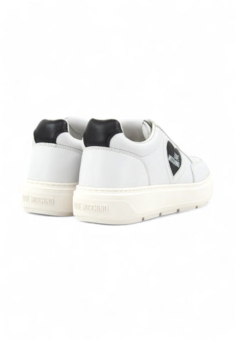 LOVE MOSCHINO Sneaker Sneaker Lthr Retro Donna Bianco JA15154G1MIA110A-PE25