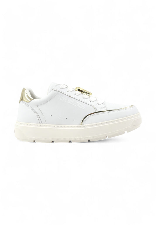 LOVE MOSCHINO Sneaker Lthr Logo Sneaker Donna Bianco JA15214G1MIA610A-PE25