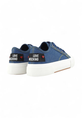 LOVE MOSCHINO Sneaker Jeans Sneaker Donna Blu JA15012G1MJO5700-PE25