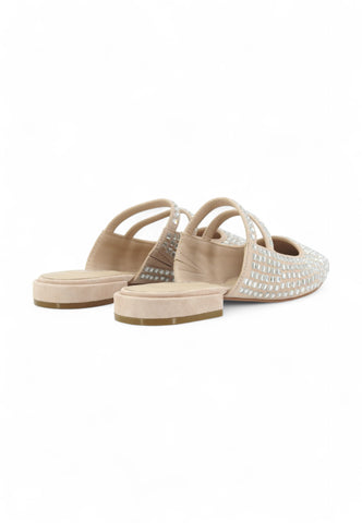 LIU JO Sabot Suede Pietre Ciabatta Donna Beige SA5017PX377S3598-PE25