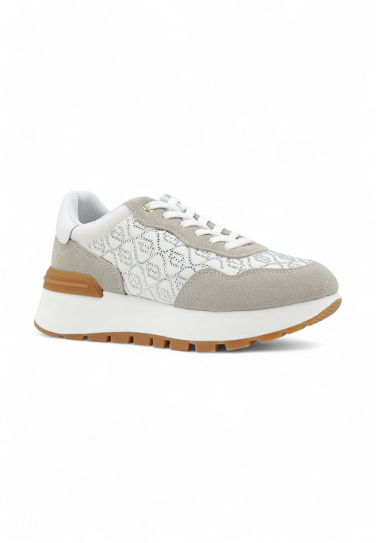 LIU JO Running Suede Sneaker Donna Bianco BA5043PX248S1882-PE25