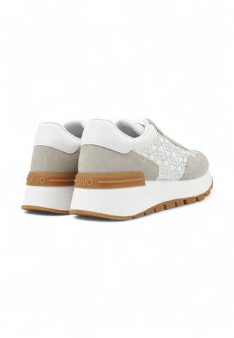 LIU JO Running Suede Sneaker Donna Bianco BA5043PX248S1882-PE25