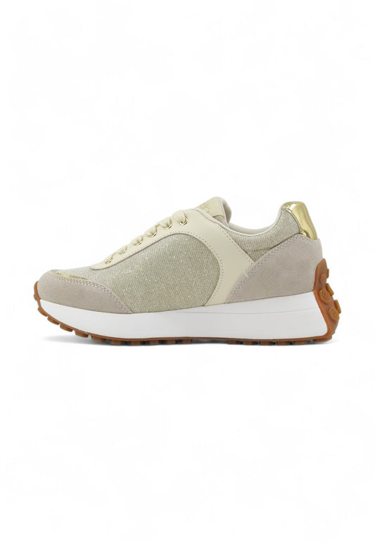 LIU JO Running Suede Lthr Sneaker Donna Beige BA5001PX60101127-PE25