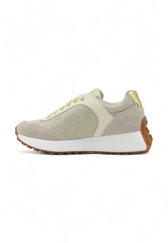 LIU JO Running Suede Lthr Sneaker Donna Beige BA5001PX60101127-PE25