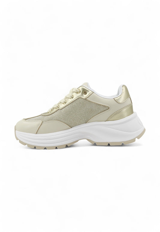 LIU JO Running Lthr Sneaker Donna Oro BA5065PX620S3188-PE25