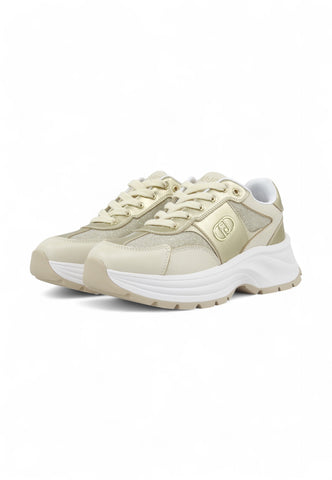 LIU JO Running Lthr Sneaker Donna Oro BA5065PX620S3188-PE25