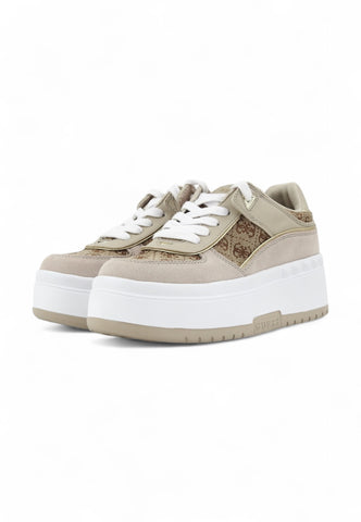 GUESS Sneaker Tessuto Logato Sneaker Beige FLPR2DFAL12-PE25