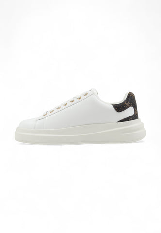 GUESS Sneaker Lthr Retro Logo Sneaker Uomo Bianco FMPVIBLEA12-PE25