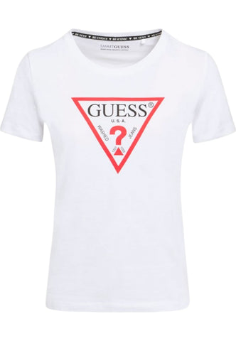 GUESS T-Shirt Logo Bianco W4YI04J1314