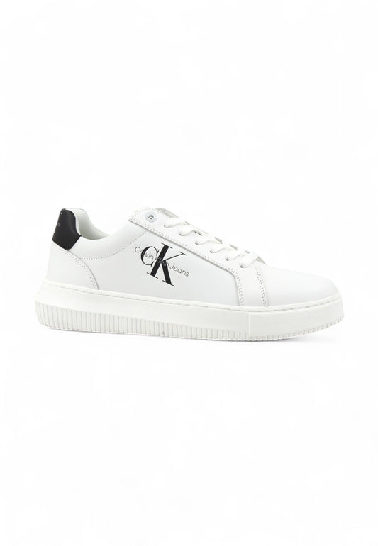 CALVIN KLEIN Sneaker Lthr Logo Sneaker Uomo Bianco YM0YM006810LD-PE25