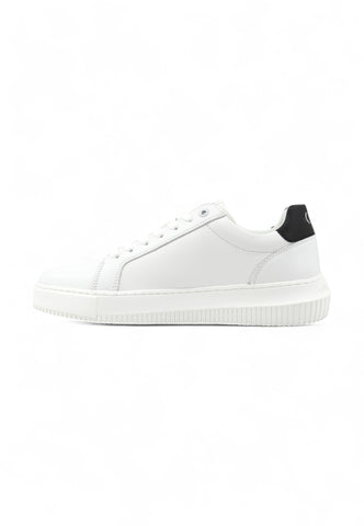 CALVIN KLEIN Sneaker Lthr Logo Sneaker Uomo Bianco YM0YM006810LD-PE25