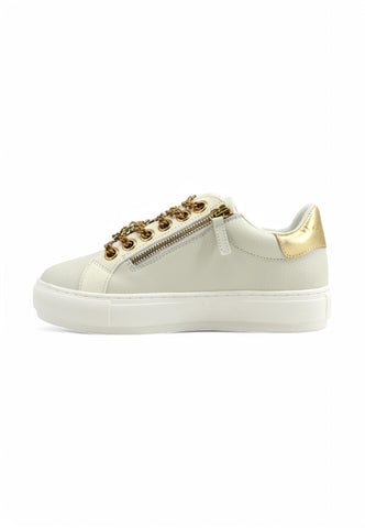 KURT GEIGER Sneaker Donna Bianco Oro 3941215109