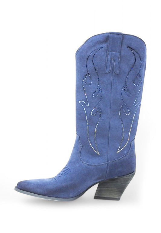 N8 Stivale Donna Blu TX025