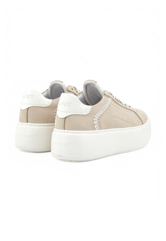 JANET Sneakers Donna Beige Bianco J-002