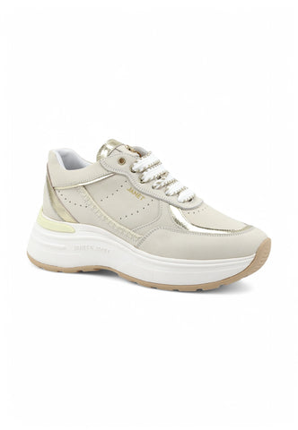 JANET Sneakers Donna Beige Bianco J-060