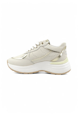 JANET Sneakers Donna Beige Bianco J-060