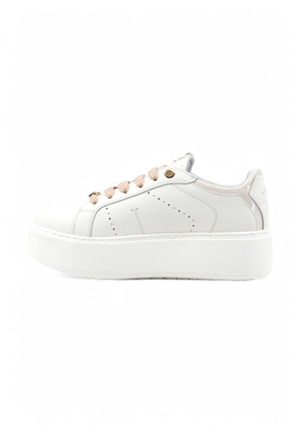 JANET Sneakers Donna Bianco Rosa J-004