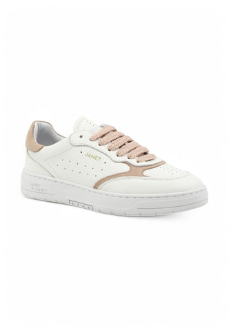 JANET Sneakers Donna Bianco Rosa J-090