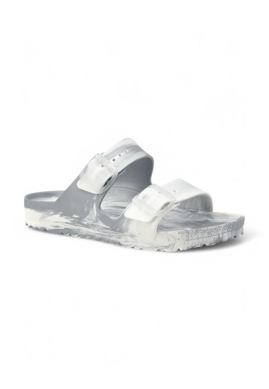 BIRKENSTOCK Arizona Eva Ciabatta Donna Argento Bianco 1029660