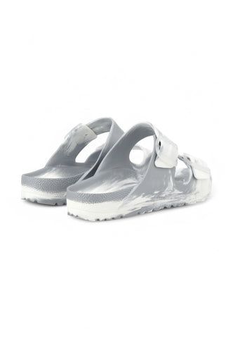 BIRKENSTOCK Arizona Eva Ciabatta Donna Argento Bianco 1029660