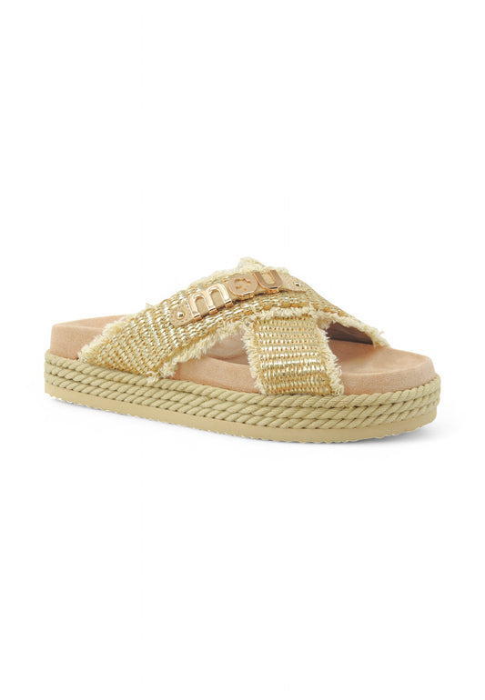 MOU Ciabatta Donna Beige MU.SW451009K