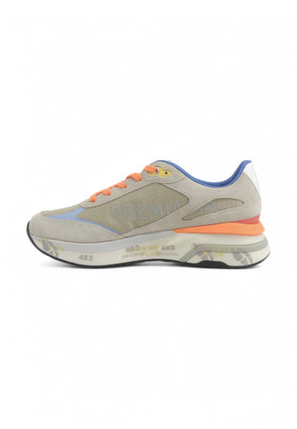 PREMIATA Sneakers Uomo Grigio Arancio MOERUN-PE25-VAR 7301